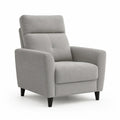 Poltrona da soggiorno imbottita in poliestere rettangolare grigio chiaro 82 x 88 x 103 cm